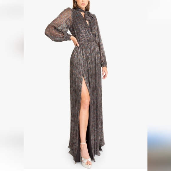 black halo metallic dress Amazon.com: Black Halo Women's Cece Gown, Stardust, 12 : Clothing, Shoes & Jewelry